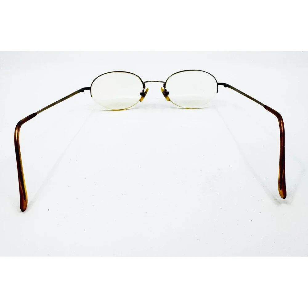 Kirkland Signature Eyeglasses Unisex Taupe Oval Half Rim 48/20/140
